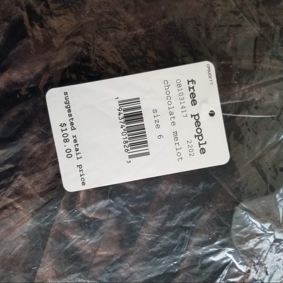 Free People My Lacey Midi Skirt Chocolate Merlot - Picture 5 of 5